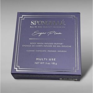 SPONGELLE BODY WASH INFUSED BODY BUFFER - SUGAR PLUM Hard to Find NIB